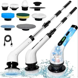 Pro Electric Cleaning Brush Cordless Power Scrubber Handheld Kitchen Bathroom