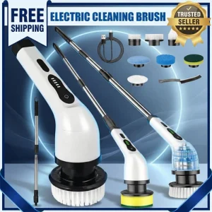 Cordless Electric Spin Scrubber Powerful Turbo Scrub Cleaning Brush Rechargeable